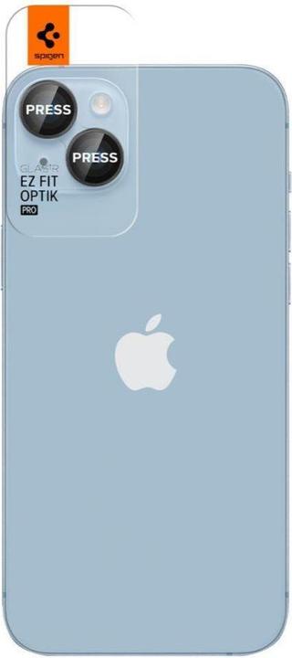 Immagine prodotto Spigen Optik.Tr Fotocamera iPhone 14/14 Plus EZ FIT Lente 2szt./2pcs czarny/nero AGL05213 (2 Pezzo/i, Apple iPhone 14 Plus, Apple iPhone 14)
