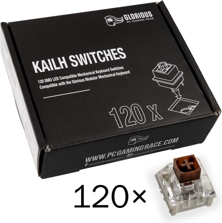 Produktbild Glorious PC Gaming Race Kailh Box Brown Switches (120 Stück)
