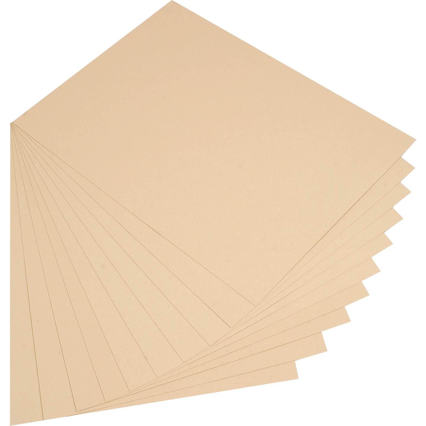 Folia, Bastelpapier, Fotokarton, (B)500 x (H)700 mm, 300 g/qm, chamois (300 g/m²)