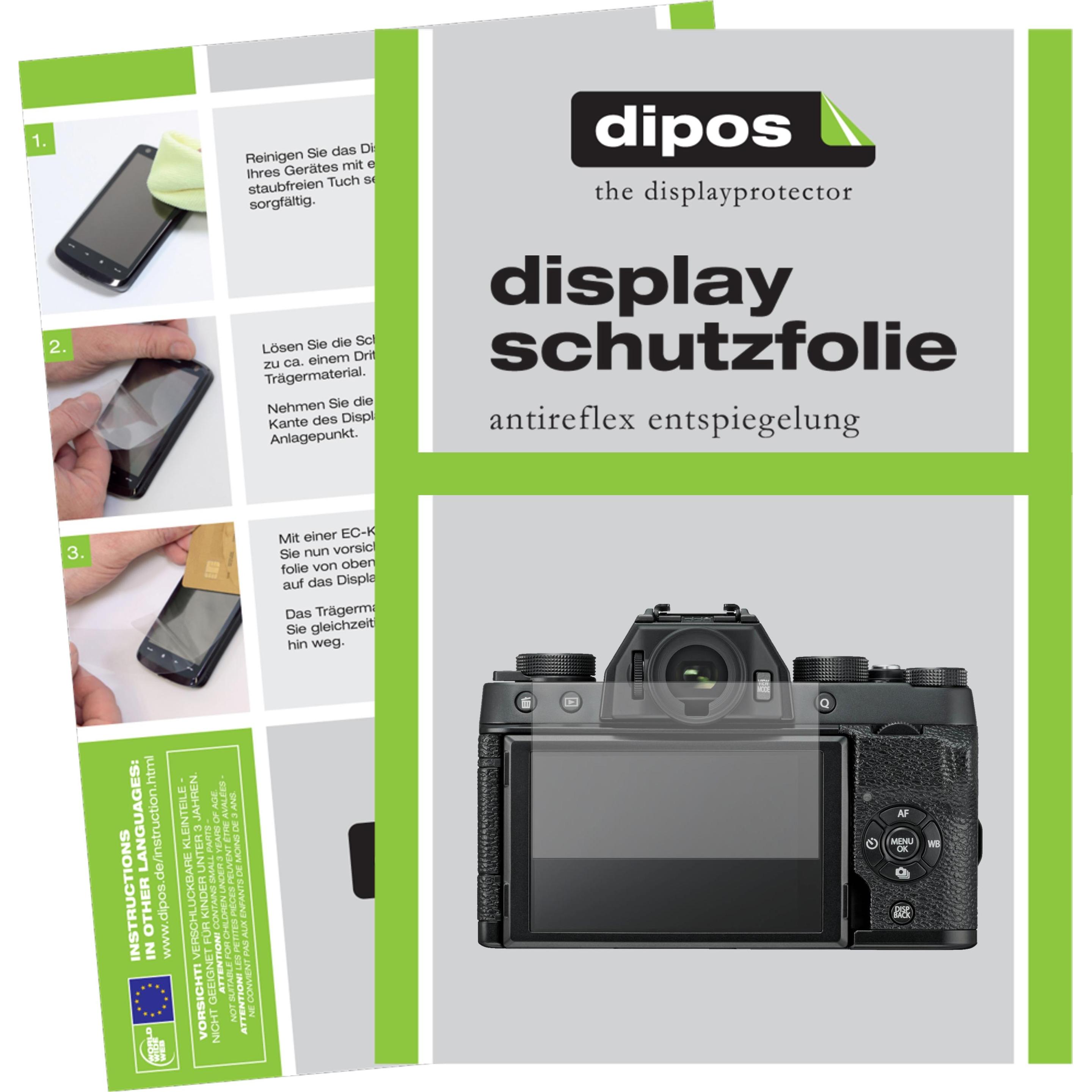 Dipos Displayschutzfolie Antireflex (Displayschutz, Fujifilm X-T100), Kameraschutz, Transparent