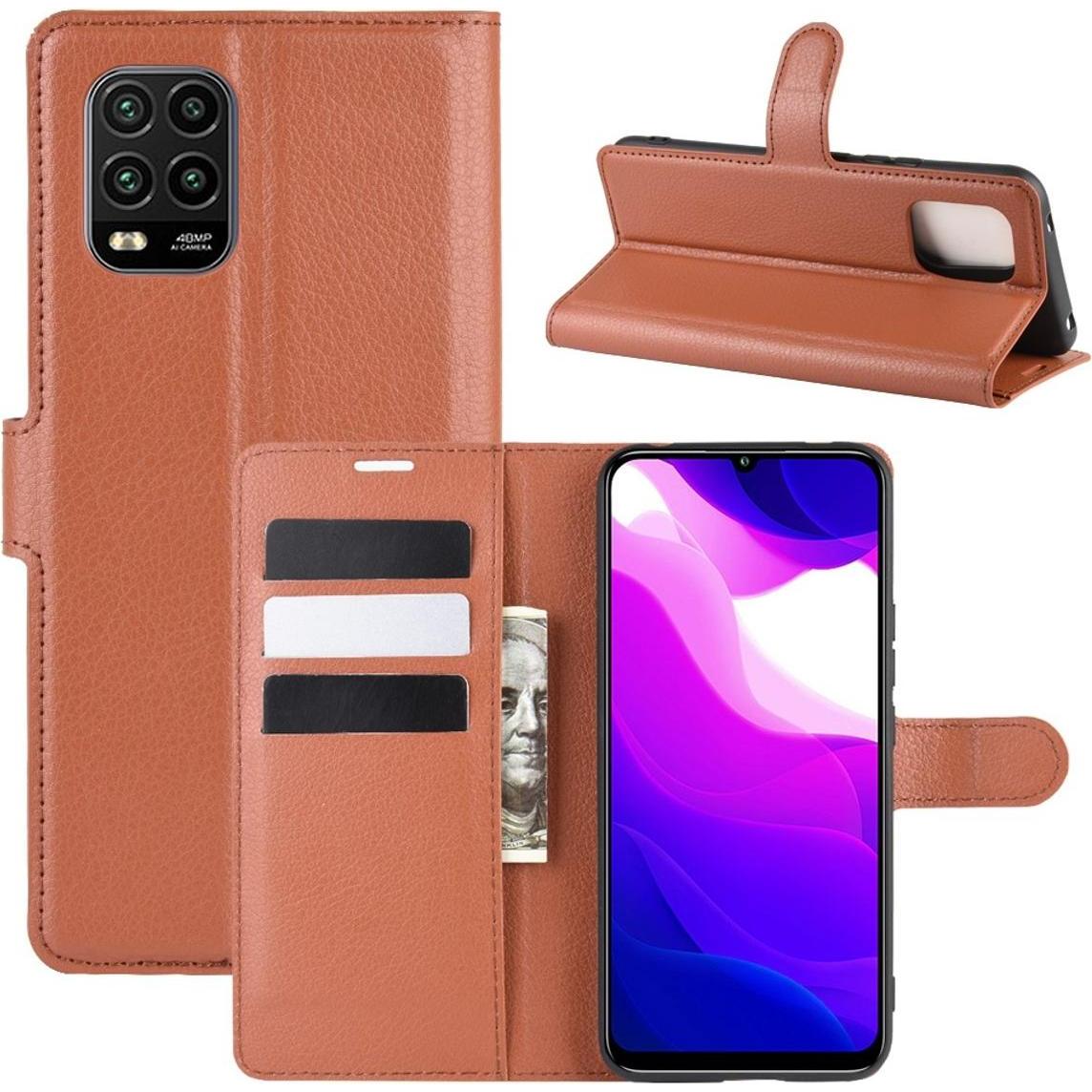 König Design Hülle Handy Schutz für Xiaomi Mi 10 Lite 5G Case Cover Tasche Etui Bumper Braun (Xiaomi Mi 10 Lite 5G), Sma...