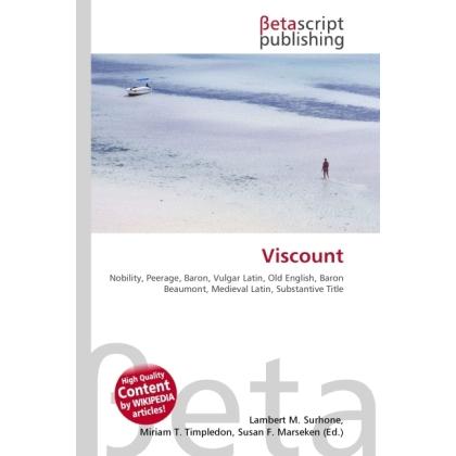 Thumbnail - Viscount, Fachbücher von Miriam T. Timpledon, Susan F. Marseken, Lambert M. Surhone