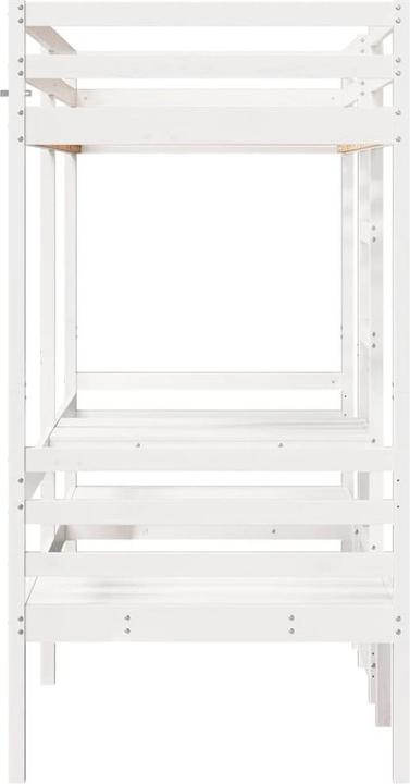 Produktbild vidaXL Hochbett mit Schreibtisch & Stühlen (80 x 200 cm)