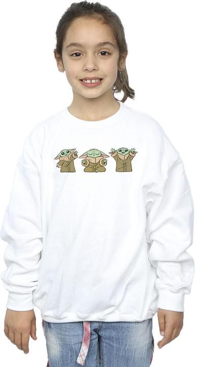 Produktbild Star Wars The Mandalorian Grogu Poses Sweatshirt Mädchen (128)