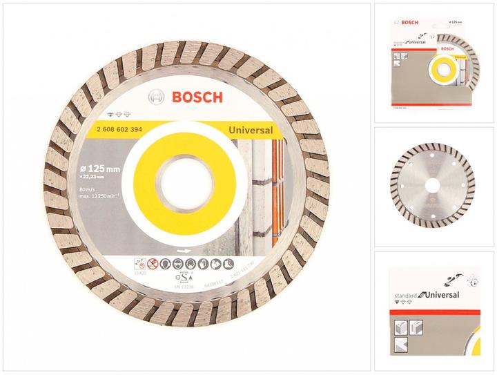Produktbild Bosch Professional Zubehör Diamanttrennscheibe Standard for Universal Turbo, 125x22,23x2x10 mm, 1er-Pack