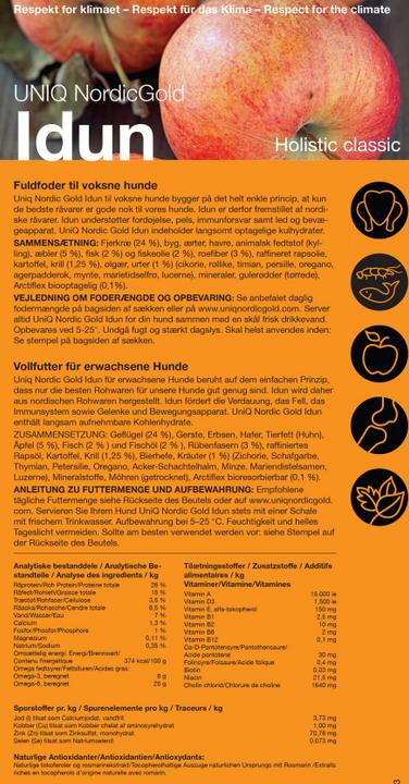 Actual product image Uniq Nordic Gold Idun 10 kg - (116) (Adult, 10000 g)