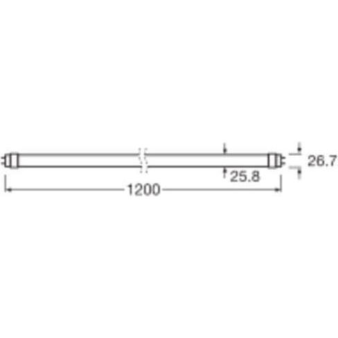 Thumbnail - Ledvance, Leuchtmittel, LED-Tube (T8, 20 W, 2160 lm, 1 x, F)