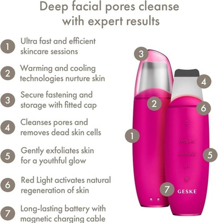 Immagine prodotto Konjac Sponge Peeling kawitacyjny 9w1 Geske z Aplikacją (magenta)