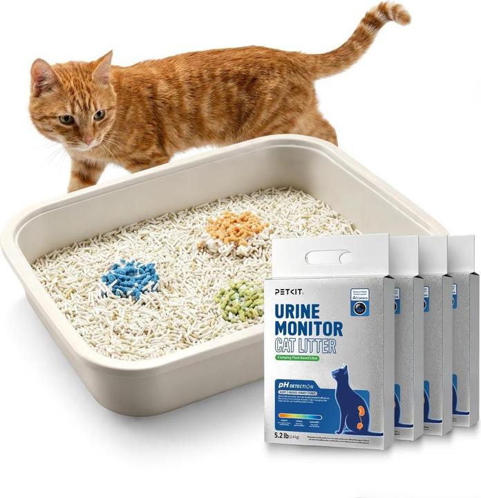 Produktbild Petkit Urinkontroll Katzenstreu - 4 Beutel (Schnell absorbierend, 9.60 kg)