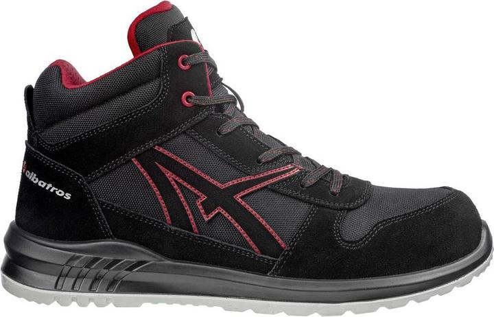 Produktbild Albatros CLIFTON MID SRC 638700210000044 Sicherheitsstiefel S3 Schuhgrösse (EU): 44 Schwarz, Rot 1 (S3, 44)