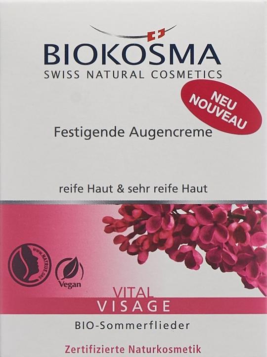 Actual product image Biokosma VITAL VISAGE - Firming eye cream (Eye Care Cream, 15 ml, Day)