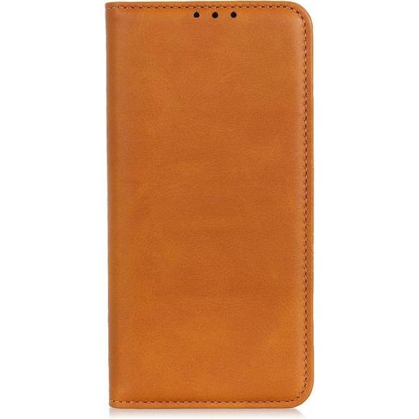 MU Classic Classic V Leder Bookcover Series (Xiaomi Redmi 8), Smartphone Hülle, Braun