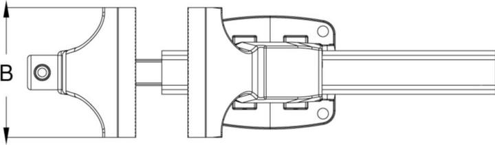 Actual product image KS Tools Parallel vice without turntable, 90 mm (100 mm)