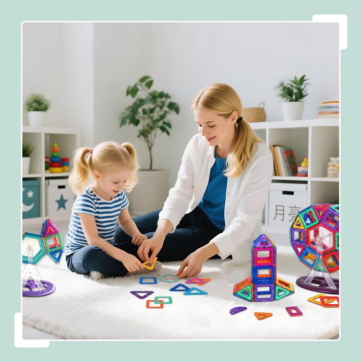 Produktbild Relaxdays Magnetbausteine Set für Kinder