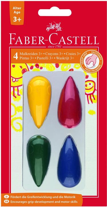 Immagine prodotto Faber-Castell Pastelli a cera a forma di pera (Multicolore, 4 x)