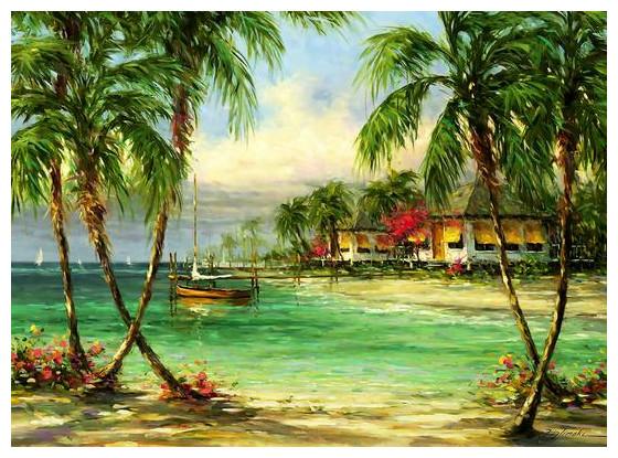 Image du produit Anatolian 3616 puzzle de 500 pièces. Afternoon in the bungalows par Martin Figlinski (500 pièces)