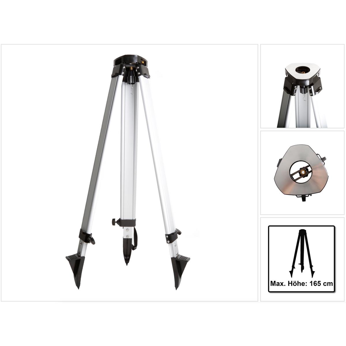 Thumbnail - Makita, Linienlaser, Baustativ Aluminium Dreibeinstativ 1,65m mit Gerätehalterung 5/8" Gewinde ( P-81088 )