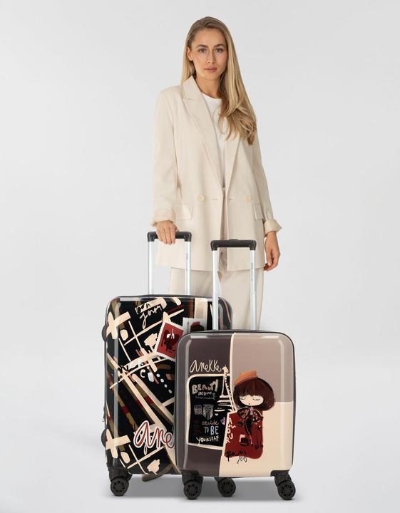 Actual product image Anekke Viaje 4 Rollen Kofferset 2-teilig mit Dehnfalte (67 l)