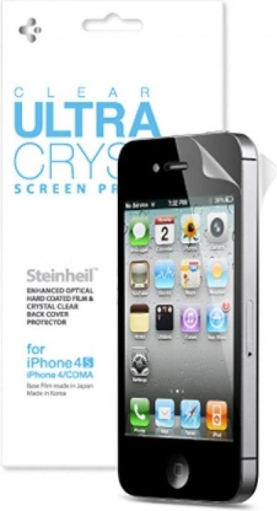 Actual product image Spigen Steinheil iPhone 4 / 4S SGP Clear Ultra Crystal Protective Film (1 Piece, Apple iPhone 4)