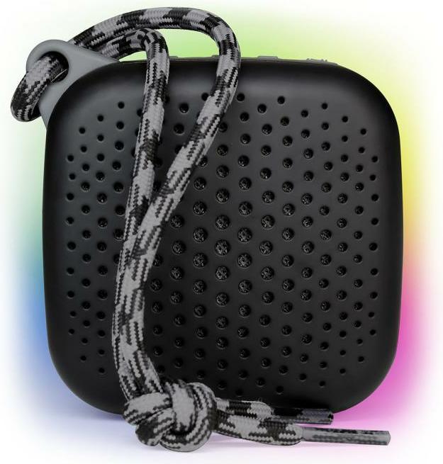 Actual product image Boompods Tide Square Speker Rhythm Black (2.50 h, Rechargeable battery operated)