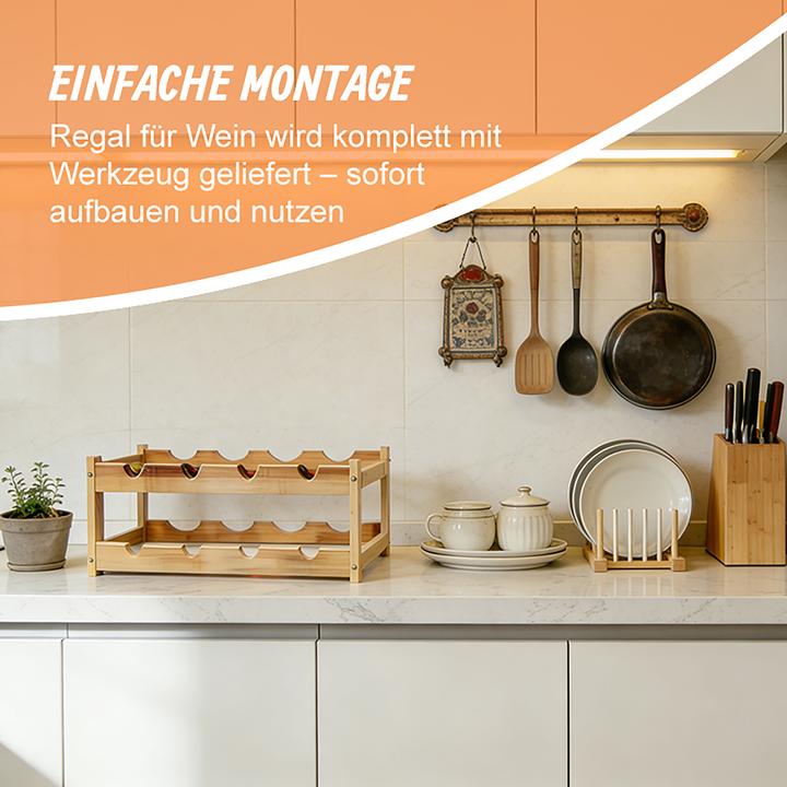 Immagine prodotto Relaxdays Porta vino (45 x 23.50 x 16.50 cm)