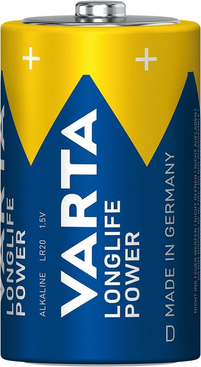 Produktbild Varta LONGLIFE Power (2 Stk., D, 16500 mAh)