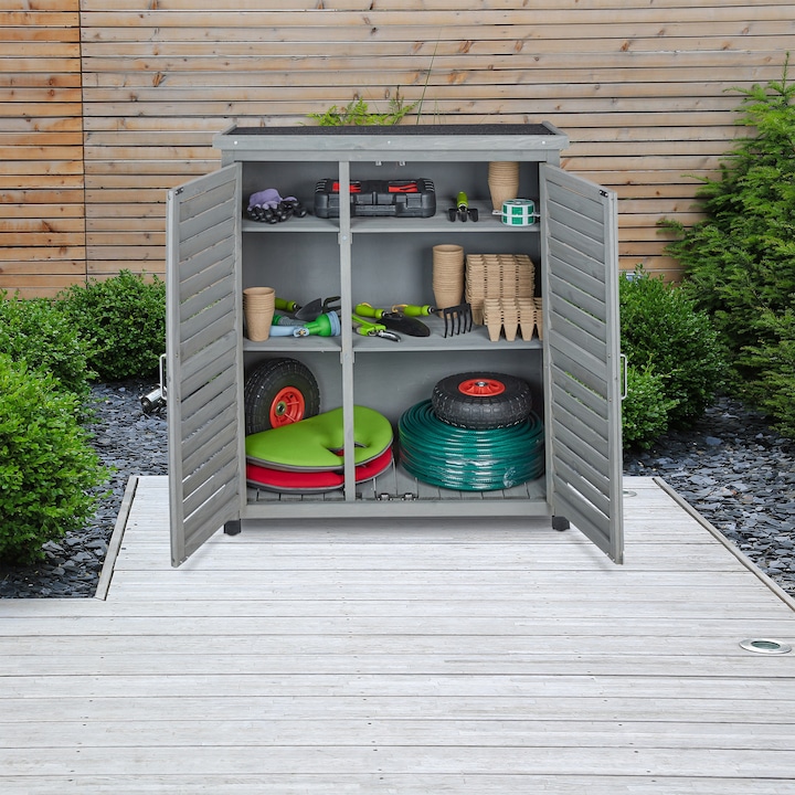 Actual product image Relaxdays Garden cabinet