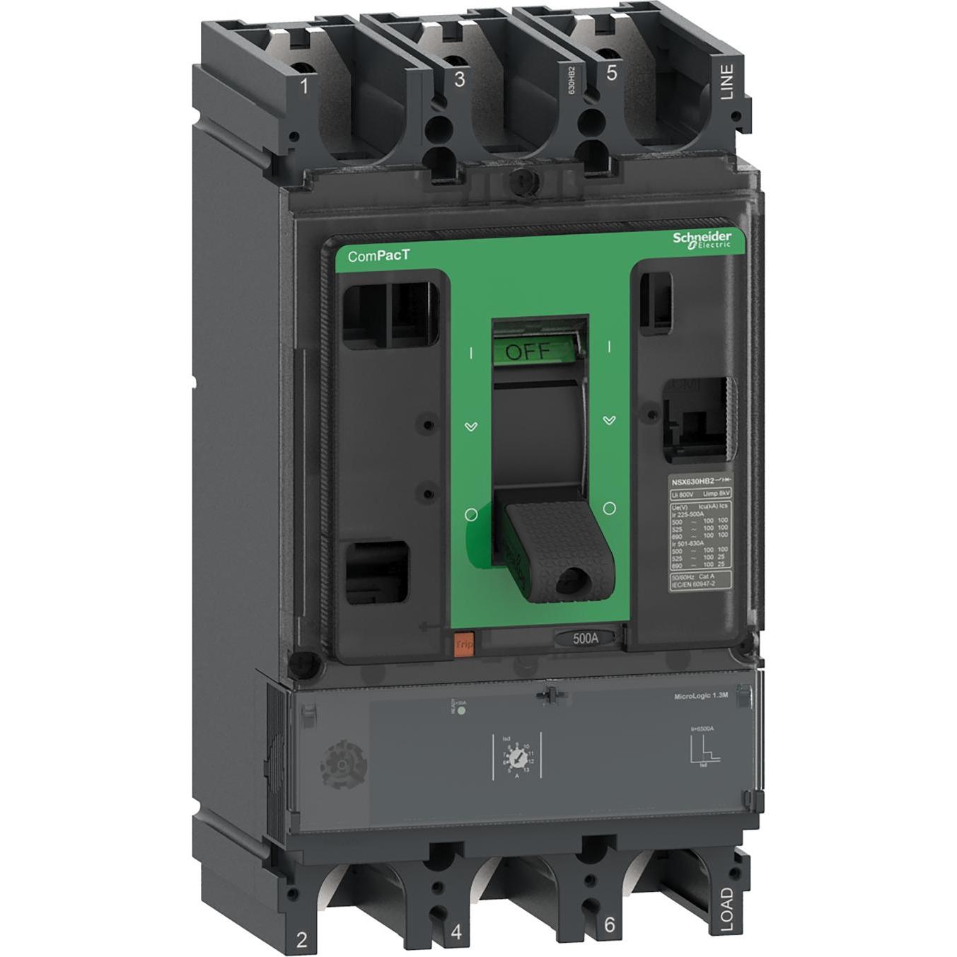 Schneider Electric C40H31M320 Kompaktleistungsschalter ComPacT NSX400H mit, Relais