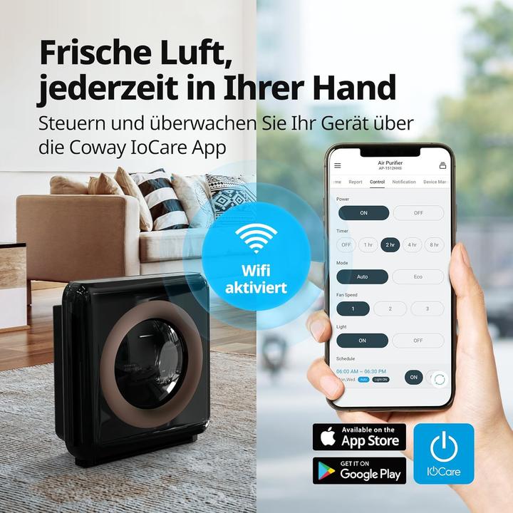 Produktbild Coway Airmega Mighty Luftreiniger mit Wi-Fi-Konnektivität (109 m²)