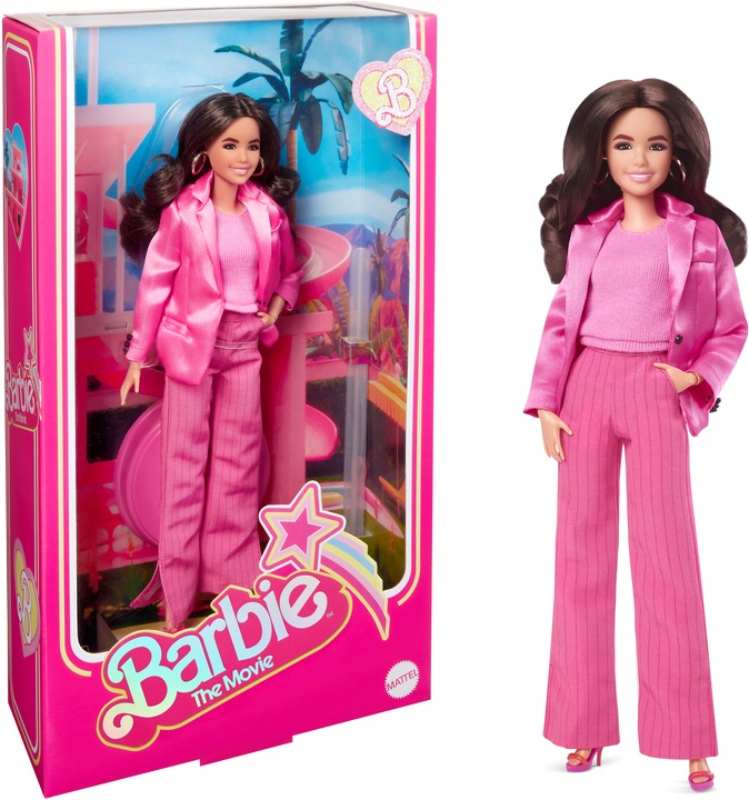 Actual product image Barbie The Movie Gloria Wearing Pink Power Pantsuit