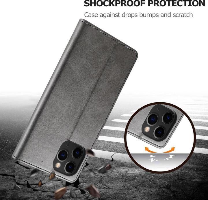 Produktbild Ueli Express Leder Buch Etui Tasche mit Kartenfach (Apple iPhone 13 Pro)