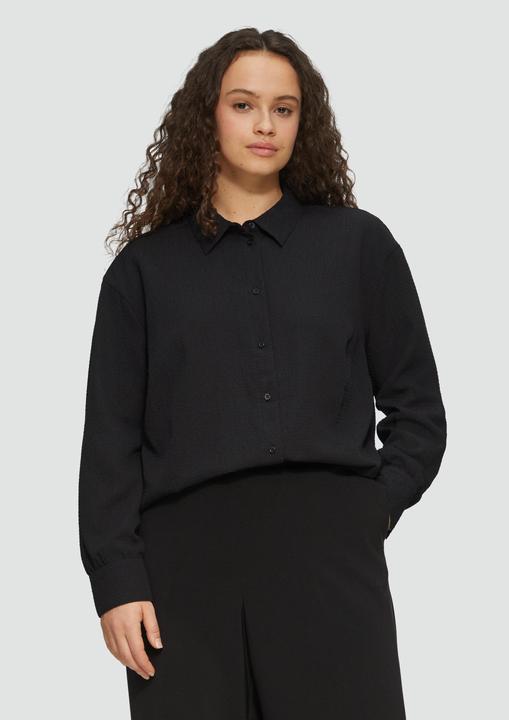 Image du produit s.Oliver Bluse Strukturierte Hemdbluse mit Raffung (44)
