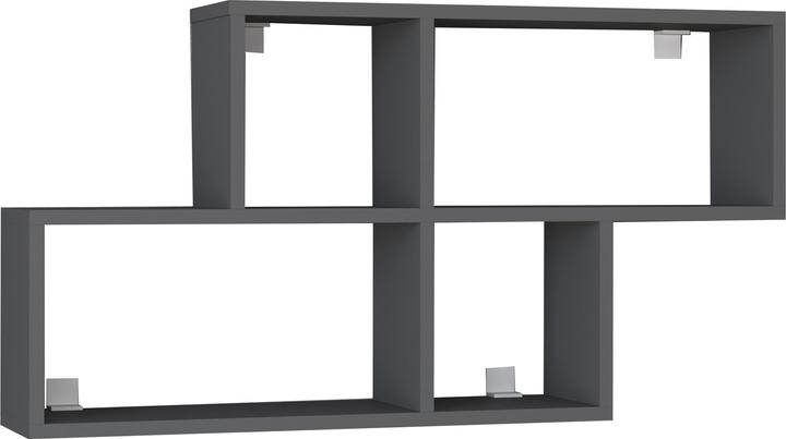 Actual product image VCM Wooden Wall Shelf Hanging Shelf Bookcase Wall Board Deco Board Lusas (100 x 20 x 53 cm)