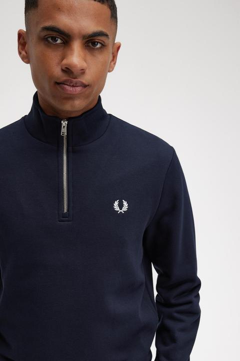 Produktbild Fred Perry Sweatshirt mit halbem Reissverschluss (S)