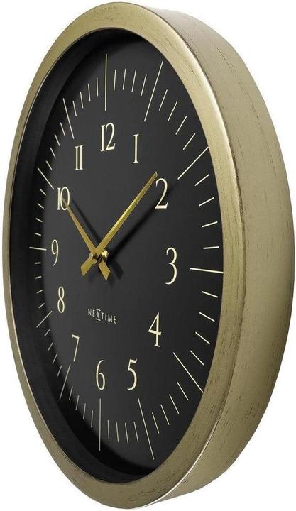 Actual product image Nextime Galaxy Wall Clock Gold White Black 40cm, Modern Design Clock (40 cm)