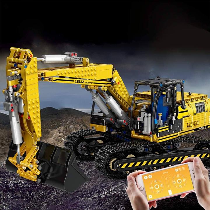 Produktbild Mould King Raupenbagger (inkl. Fernbedienung) - Klemmbausteine