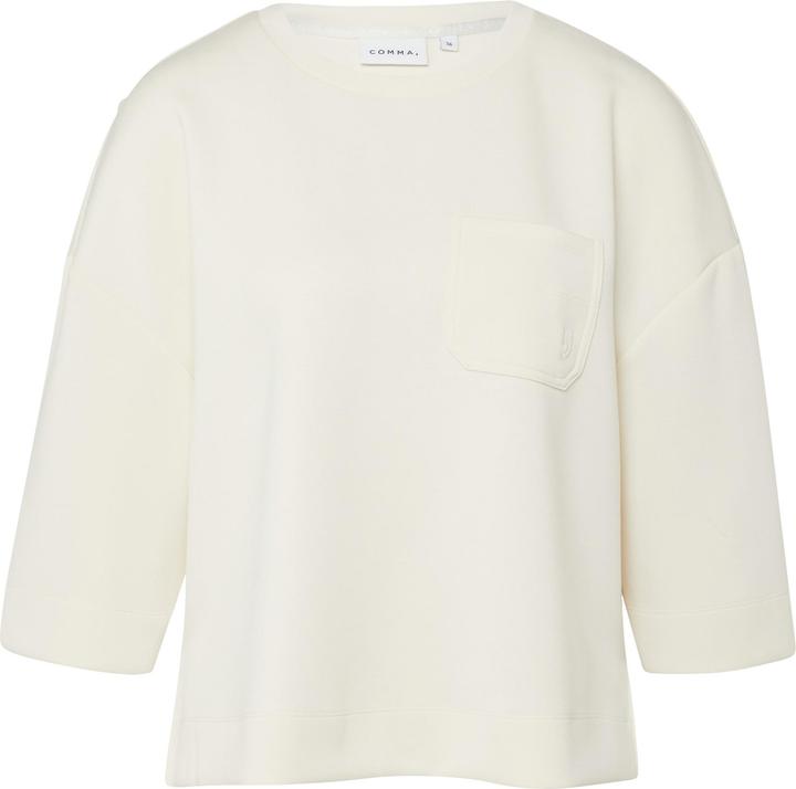 Image du produit Comma Sweatshirt Weiches Sweatshirt mit aufgesetzter Tasche (38)