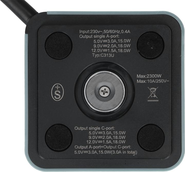 Produktbild Max Hauri Cube (3 x, Typ 13, USB-A, USB-C, 2 m)