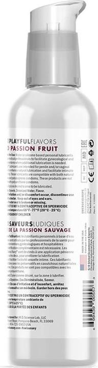 Valeurs nutritives et ingrédients Swiss Navy 4 en 1 Fruit de la passion sauvage 4 oz/118 ml (118 ml)