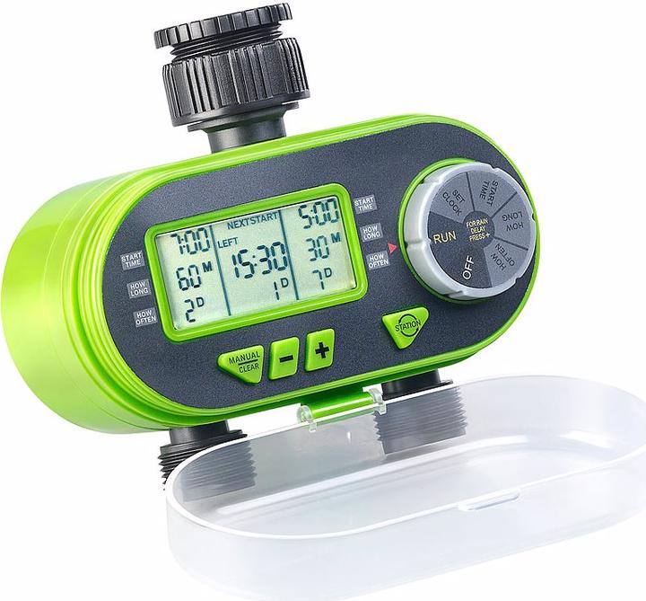 Immagine prodotto Royal Gardineer Computer di irrigazione digitale BWC-200 con 2 connessioni e sensore di pioggia