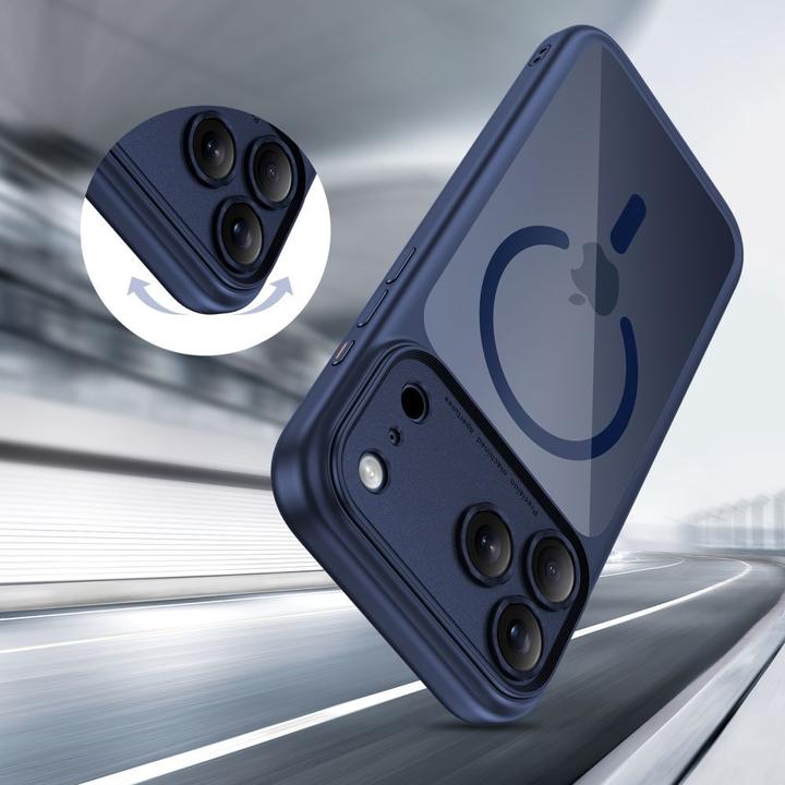 Produktbild Tech-Protect Magpeak Magsafe Cc Iphone 17 Pro Max Tiefblau/Klar (Apple iPhone 17 Pro Max)