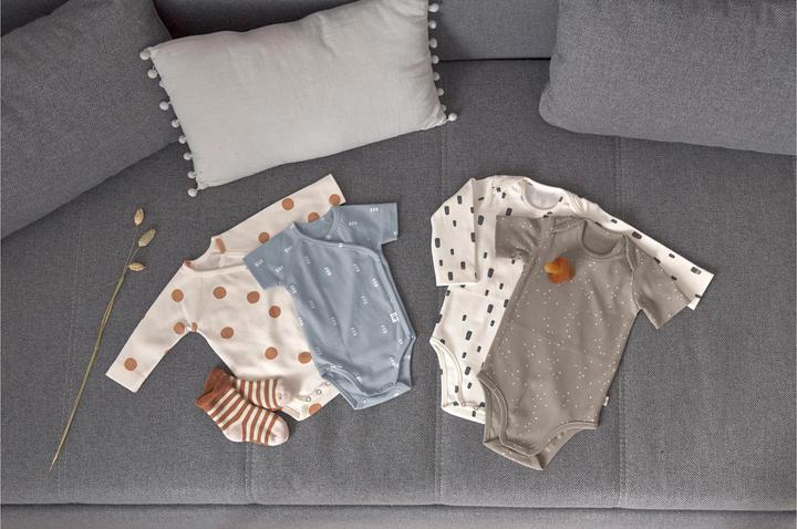 Produktbild Lässig Langarm-Body Punkte Milky Gr. 86/92 (86, 92)