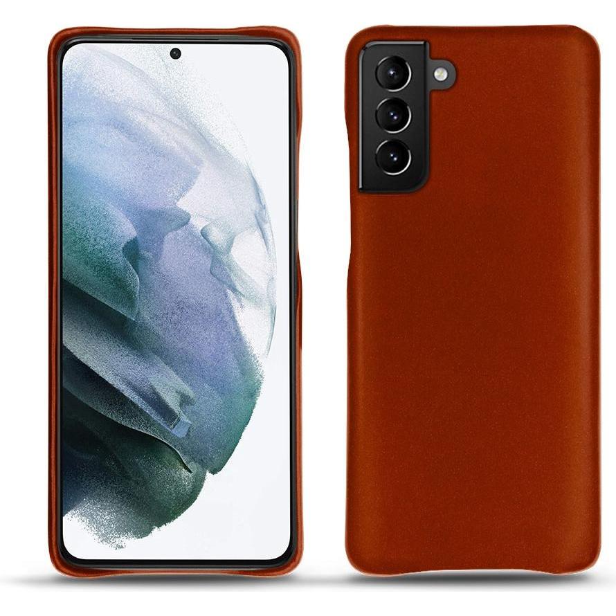 Noreve Lederschutzhülle (Samsung Galaxy S21+), Smartphone Hülle, Orange