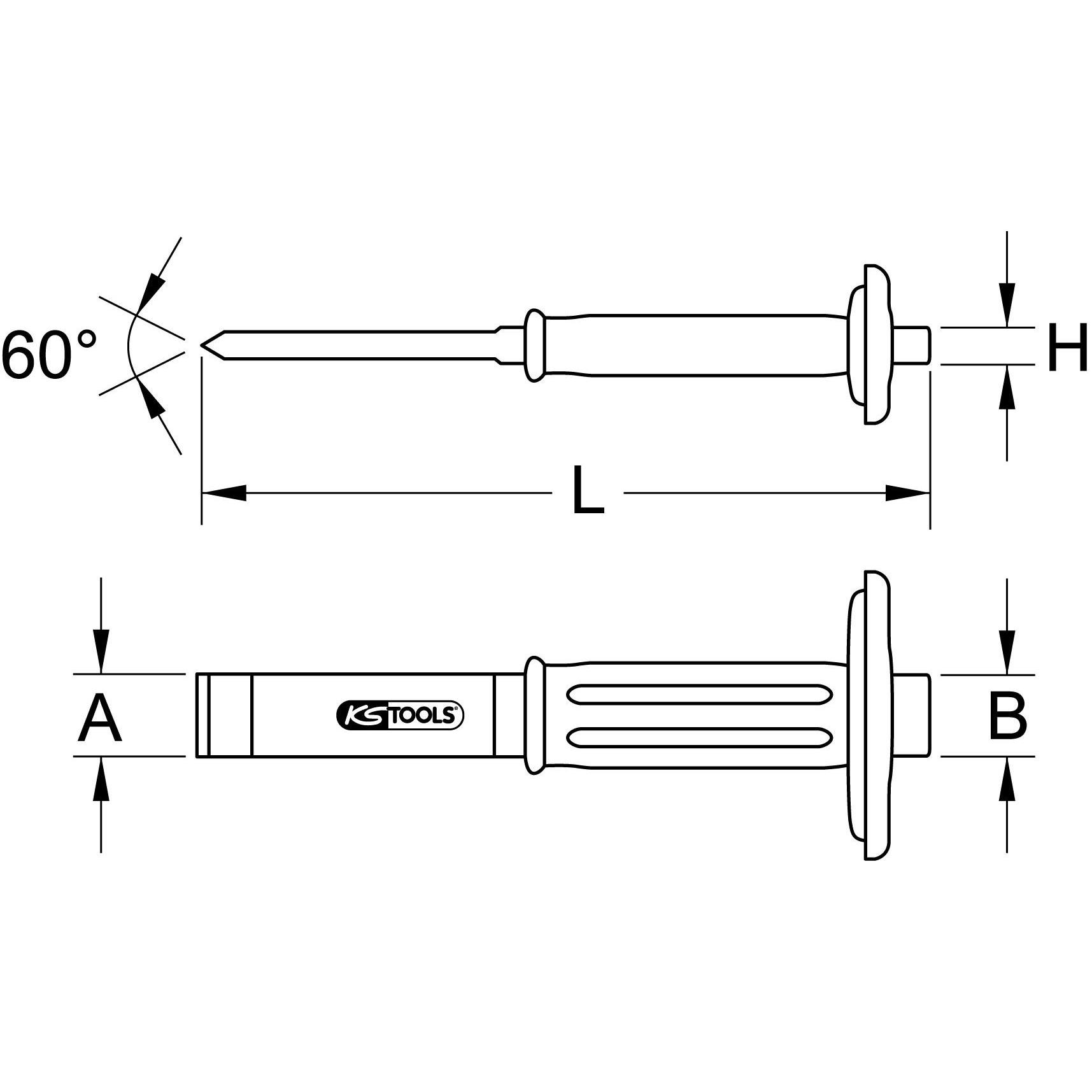 Thumbnail - KS Tools, Meissel, 162.0471