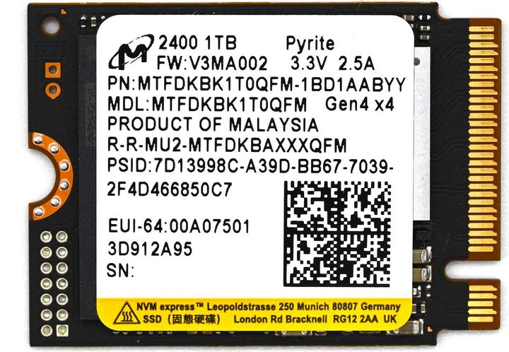 Immagine prodotto Micron 2400 (1000 GB, M.2 2230)