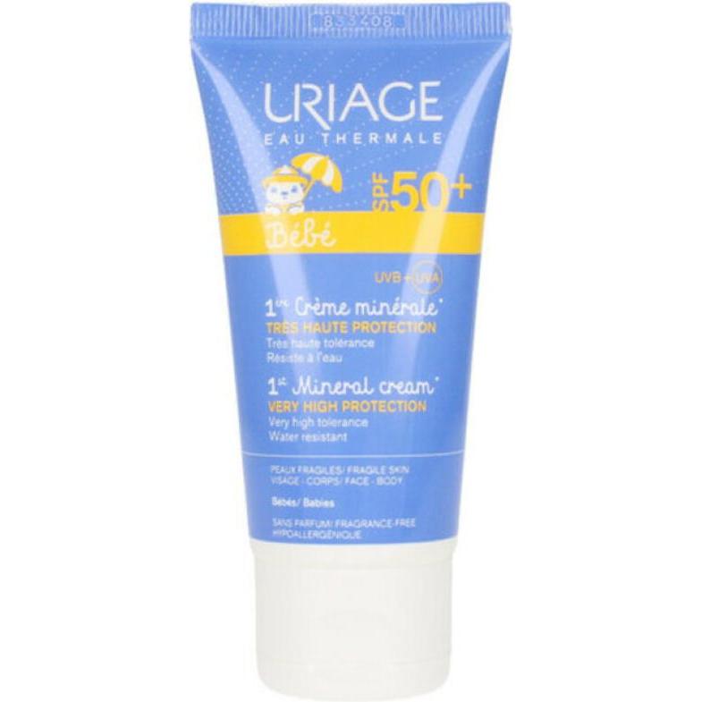 Uriage, Sonnencreme, SUN BABY mineral cream SPF50+ 50 ml (Sonnencreme Gesicht, SPF 50, 50 ml)