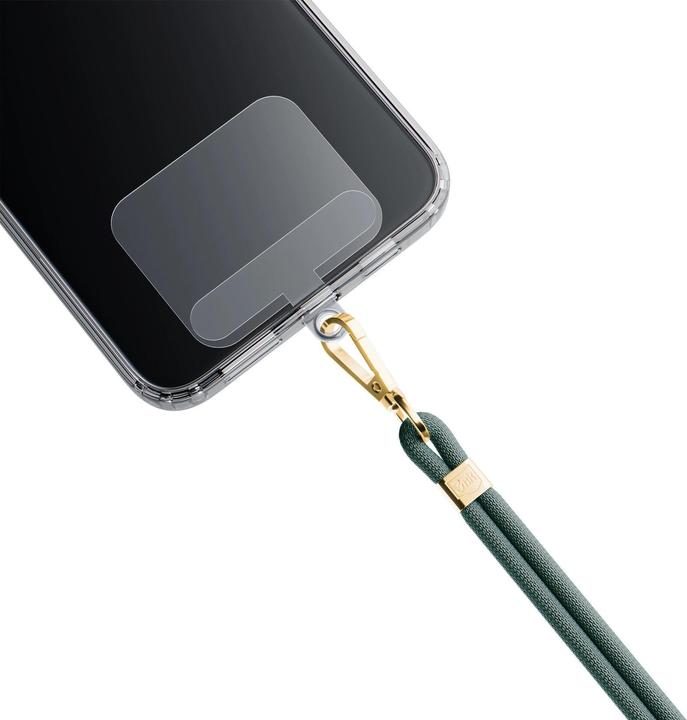 Actual product image 3MK EasyClip Dark Green (gold) smycz do telefonu