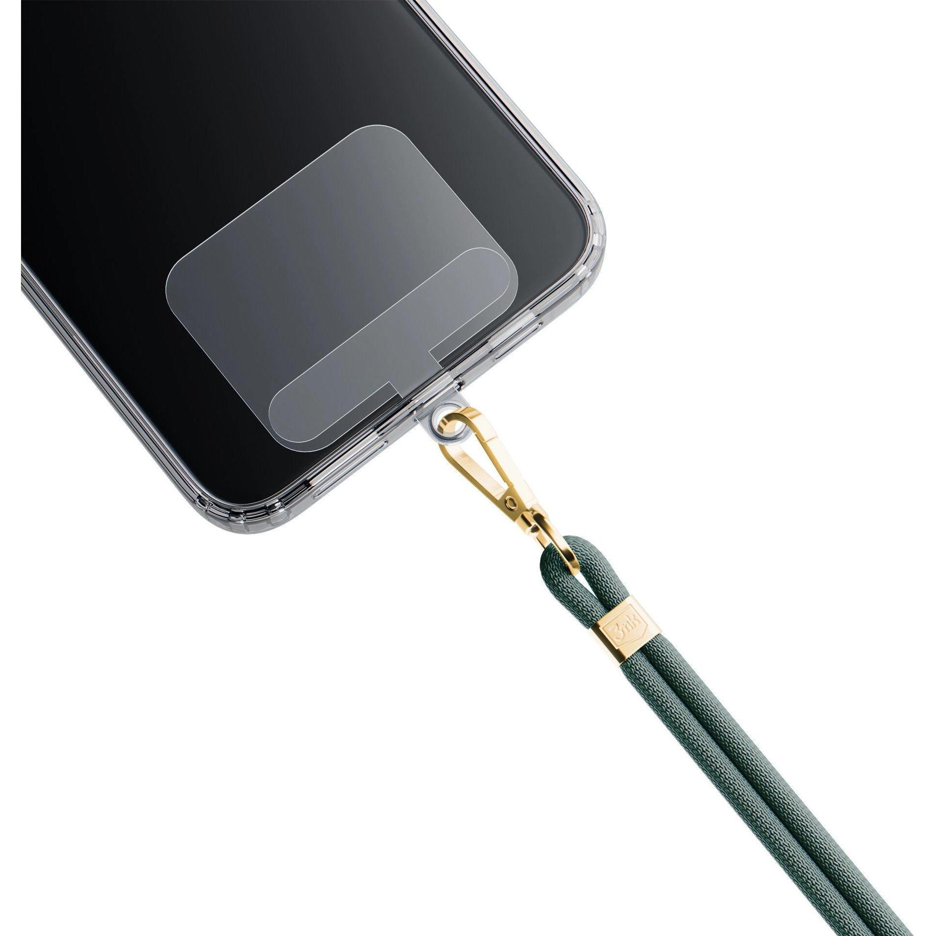 Thumbnail - 3MK EasyClip Dark Green (gold) smycz do telefonu, Smartphone Halterung, Grün, Gold