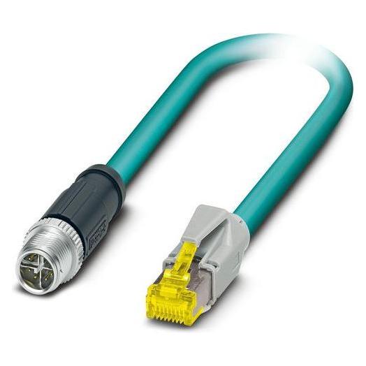 Phoenix Contact Phoenix VS-M12MSS-IP20-94F/15.0/10G - 15 m - Cat6a - S/FTP (S-STP) - M12 - RJ-45, Kabels + Stekkers, Blauw