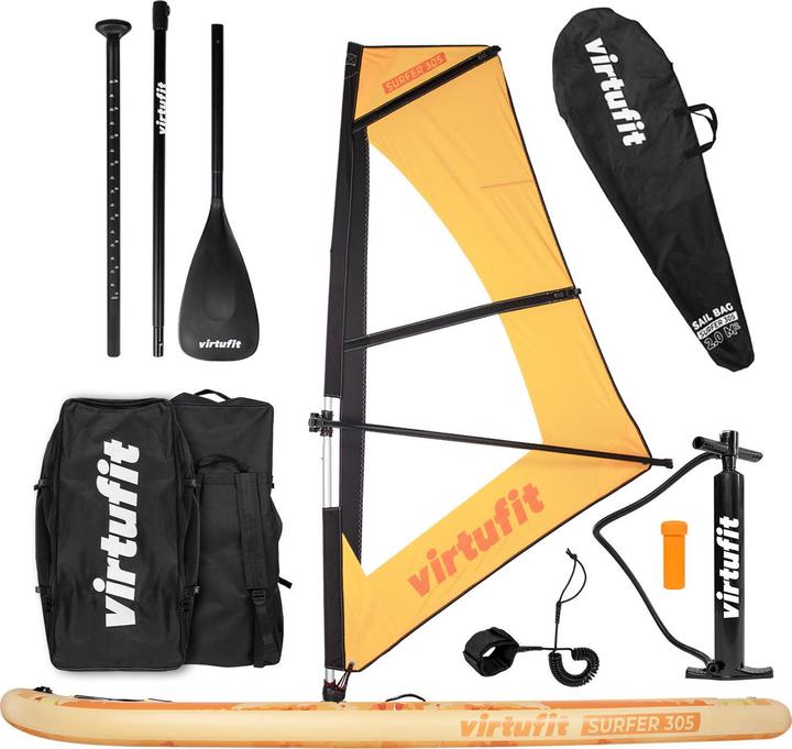 Immagine prodotto Virtufit Supboard Surfer 305 - Oranje - Incluso Windzeil e accessori